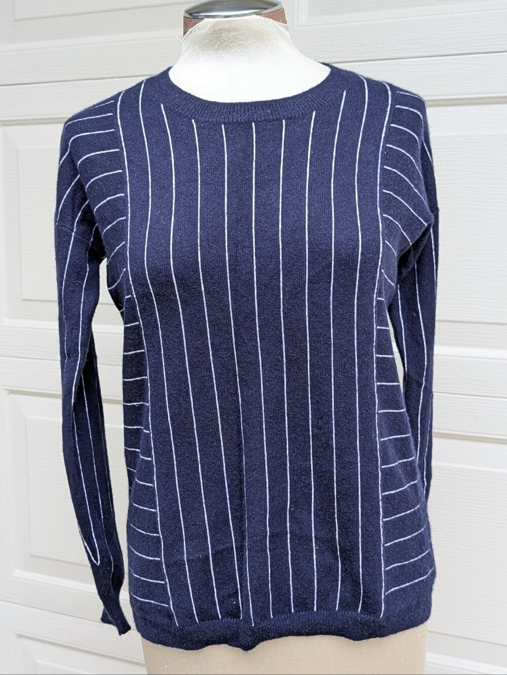 J CREW COLLECTION cashmere striped crewneck sweater XS